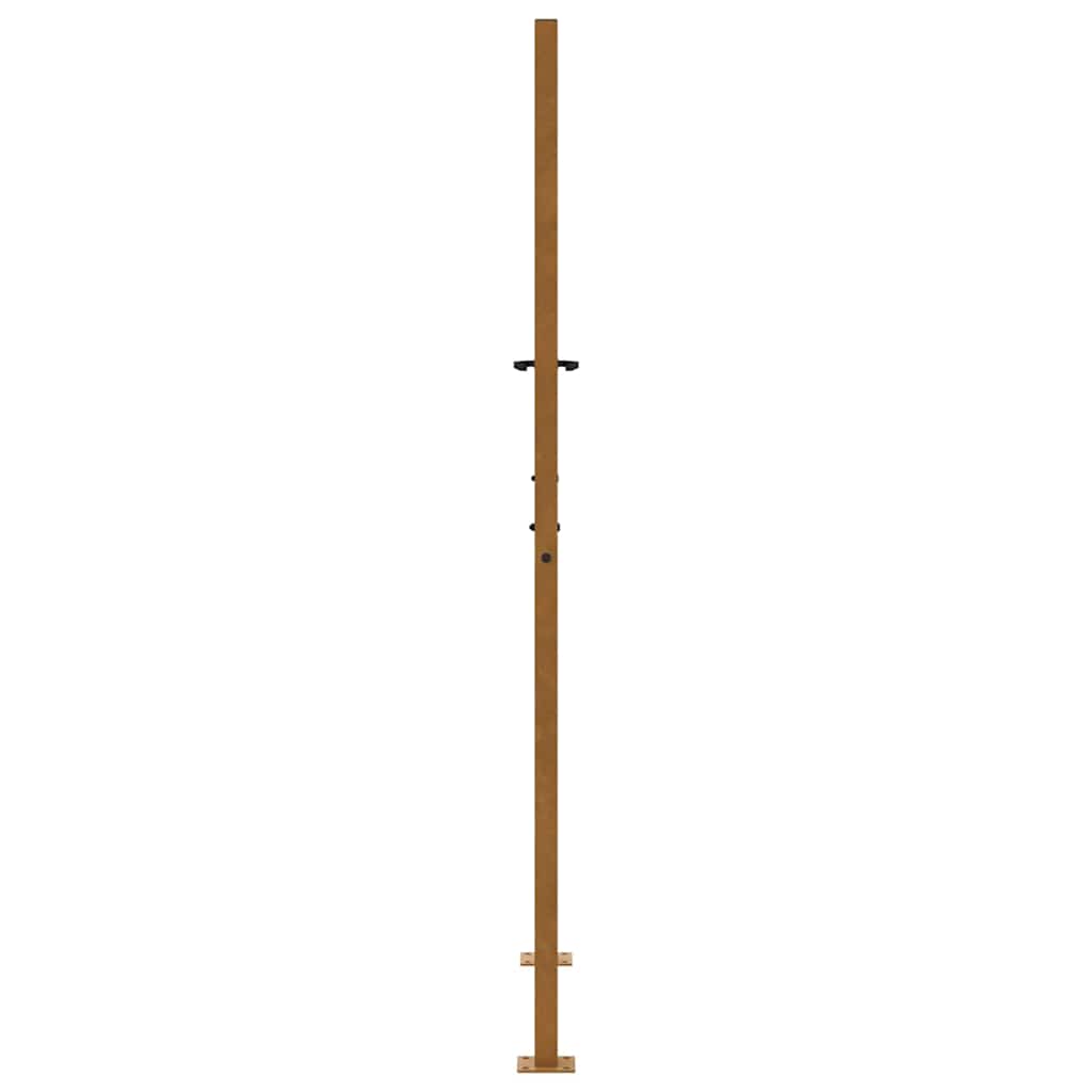 Garden Gate 100 x 175 cm Weathering Steel Cross Design