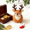 Felt Reindeer Figurine Handmade Elk Christmas Decoration Cute Small Wool Felt Crafts for Winter