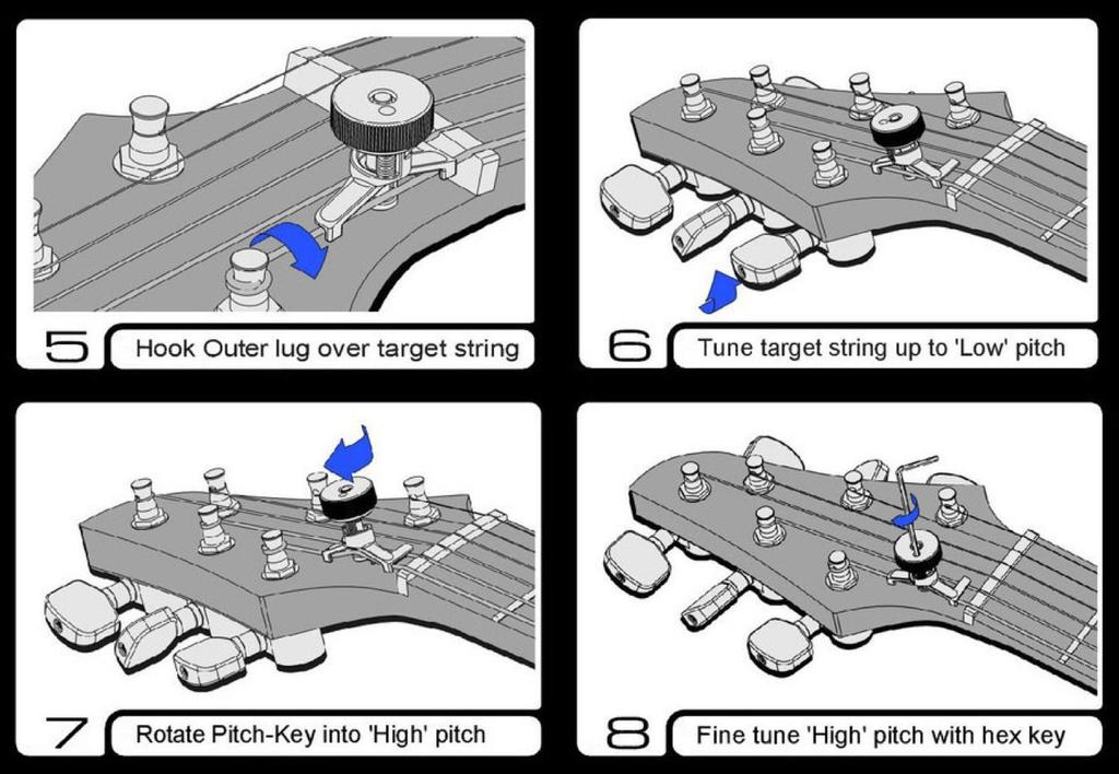Preset Alternative Tunings for Tuning with One Pitch-Key PK-01 Guitar/Change Touch!