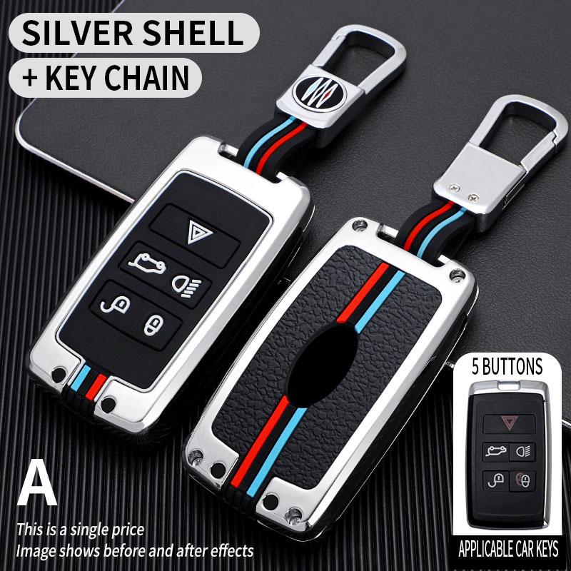Zinc Alloy Car Key Case Cover Protective Shell For Land Rover Range Rover Evoque Discovery Sport Velar For Jaguar XE E-PACE XF