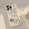 Creamy yellow animal phone case suitable for Apple 15, feather yarn iPhone 17, anti-drop 12, Korean style 16, cartoon 14 Pro Max