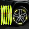 Car Wheel Hub Reflective Stickers Tire Rim Luminous Accessories For Tucson Solaris I30 Creta Ix35 I40 Veloster Santafe