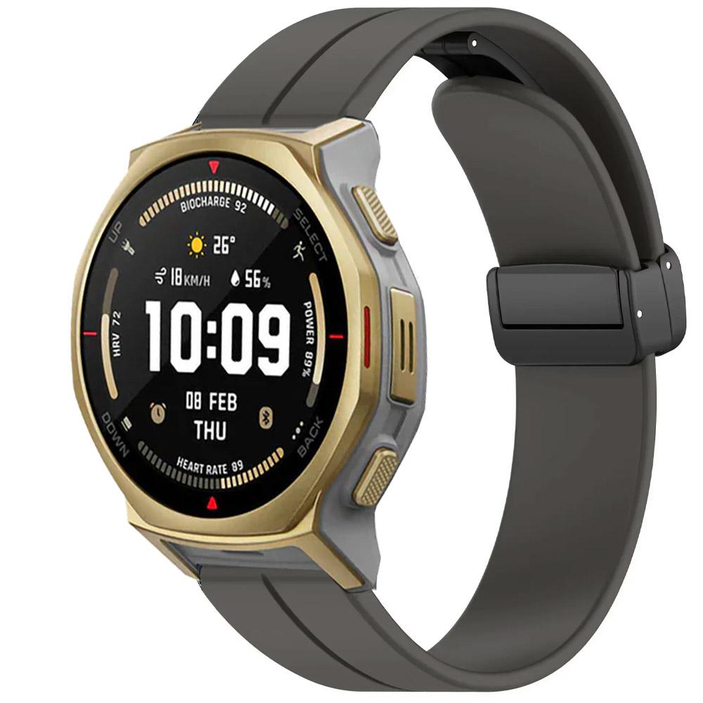 Магнитный силиконовый ремешок 22/20 мм для Amazfit T-Rex3 Pro 48/44 мм/Helio/Balance 2/Active 2 Браслет Часы Huawei 5/GT6/5 46 мм