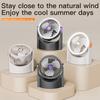 Air Circulation Fan Portable Light Cycle Fan USB Rechargeable Desktop Circulating Fan 4 Speeds Adjustment Mini Camping Fan