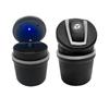 CRY1 Portable LED Car Ashtray Multi-functional Ashtray Car tool Cup Holder Removable Stickers For Mercedes-Benz W166 W212 W204 C E ML