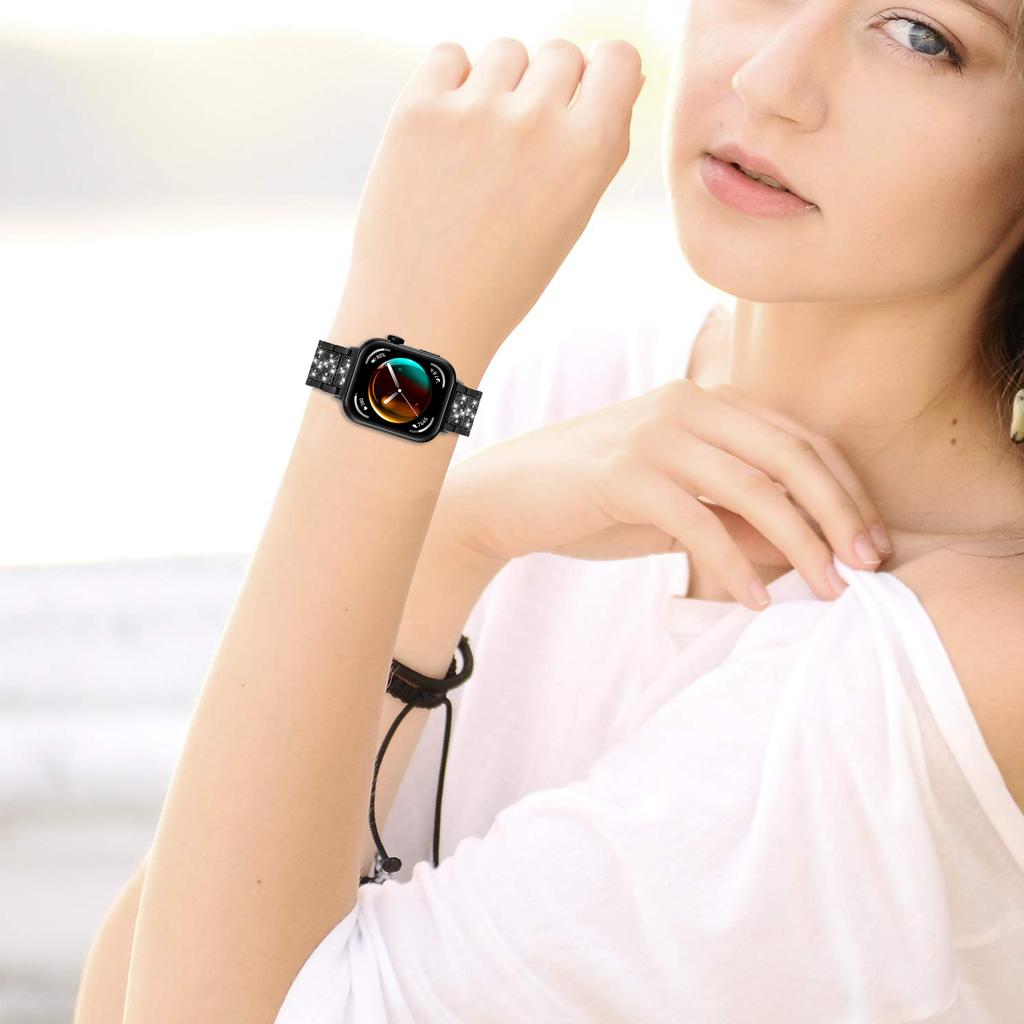 Для Huawei Watch Fit 3 металлический ремешок для смарт-часов со стразами