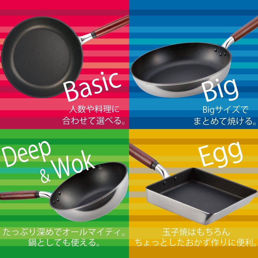 Hokuriku Aluminum Frying Pan 26cm Gas Fire Lightweight Cast Style Light Teflon Treated Made In Japan [For Only]