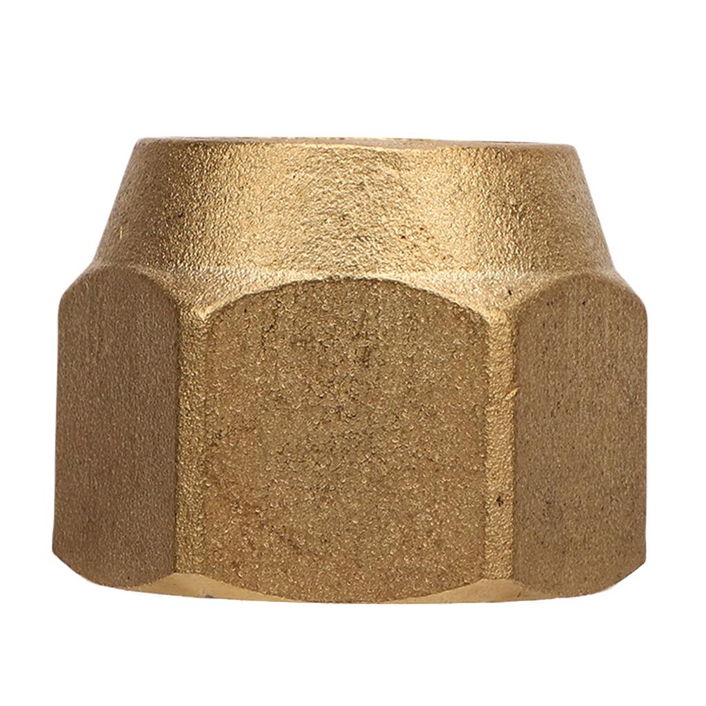 10Pcs Flare Tube Fitting Brass 3 8in Nut Air Conditioning Copper Pipe Tube Extension Butt