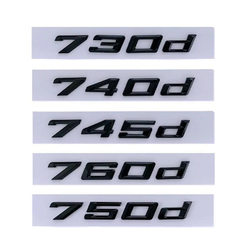 3D ABS Letters Car Trunk Badge Emblem 630d 640d 645d 650d 730d 740d 745d 750d 760d Logo For BMW GT G32 F01 F12 G70 Accessories