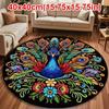 Ковер в форме павлина, нескользящий, уплотнитель для двери, одеяло для гостиной, чайного столика, прикроватной зоны