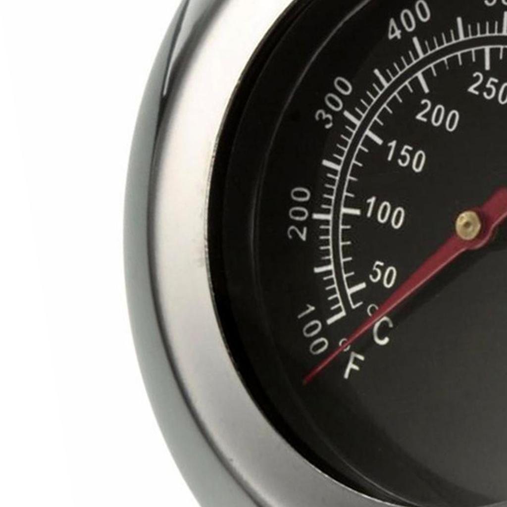 Oven Thermometer Stainless Steel Wide Temperature Range Meat Thermometer for Kitchen Cooking