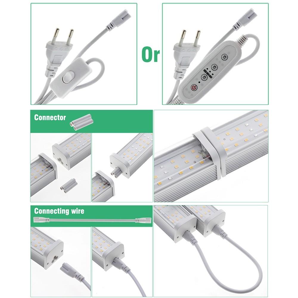 100-277V Household Full Spectrum Plant Light Tube Waterproof Indoor Plants Flower Seedling Growth Light LED Grow Light