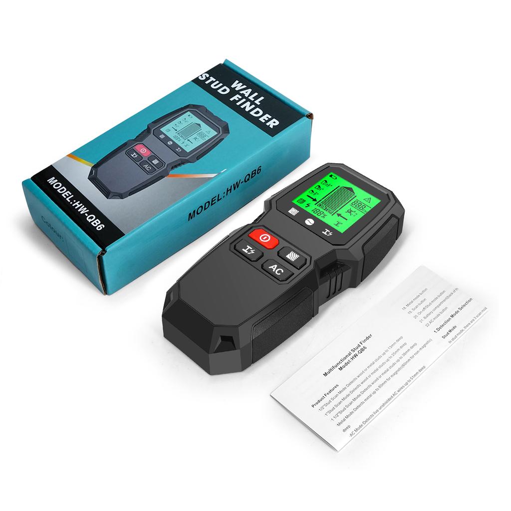 Wall Stud Finder Sensor Wall Scanner 7 In 1 LCD Electronic Detector Multi-purpose Metal Detector Metal Detector High Sensitivity Testing Tools