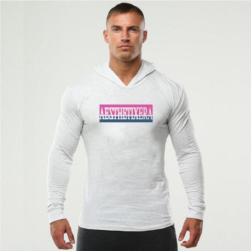 Muscleguys Футболка с длинными рукавами для фитнеса и отдыха, мужская новая молодежная трендовая нижняя рубашка, весенние и осенние топы