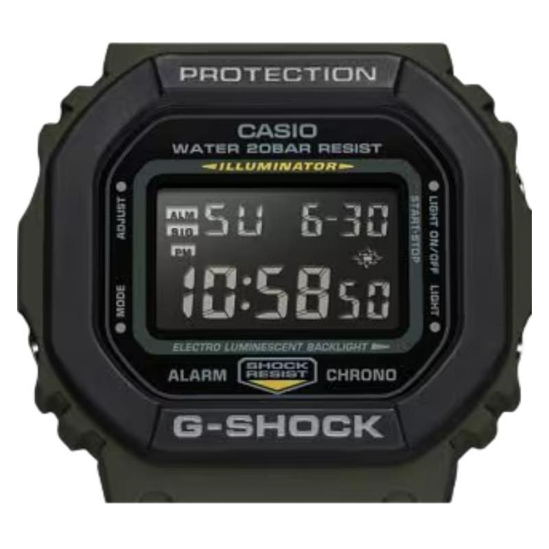 Casio Серия G-SQUAD G-SHOCK серия на тему ретро модный квадратный водонепроницаемый и ударопрочный механизм кварцевый механизм ремешок из смолы японский DW-5610SU-3PR