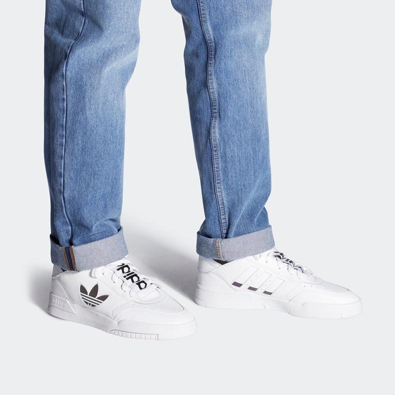 Мужские кроссовки Adidas Originals Drop Step Xl 'Белый Черный'