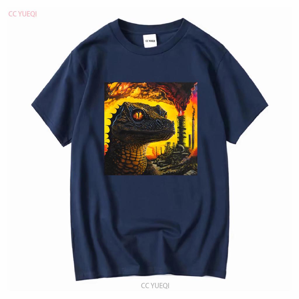 KING GIZZARD AND THE LIZARD WIZARD PETRODRAGONIC APOCALYPSE Хлопковая футболка винтажная Стиранная Удобная Слегка дышащая