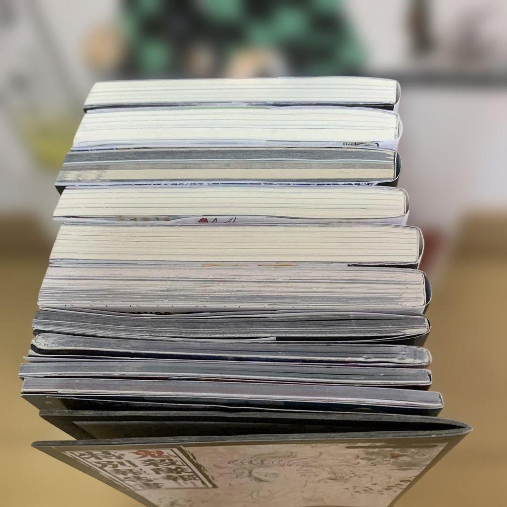 [USED] Demon Slayer: Kimetsu no Yaiba 11-volume set including official fan book, character book, and novel