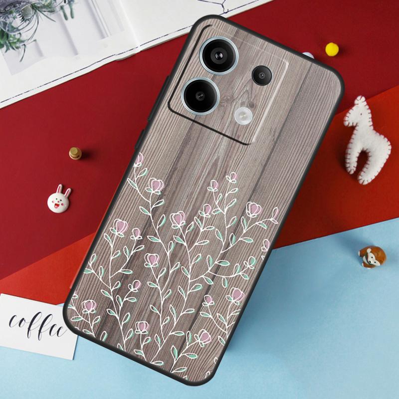 Natural Bamboo Wood Pattern Print Case For Xiaomi Redmi Note 12 11 10 9 8 13 Pro Plus 12S 11S 10S 9S 10A 9C 10C 12C 13C Cover