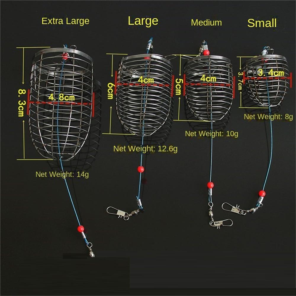 Маленькая клетка для приманки из нержавеющей стали, корзина для кормушки, держатель для рыболовной приманки, клетка для рыбалки, аксессуары для рыбалки, корзина для приманки для ловли карпа