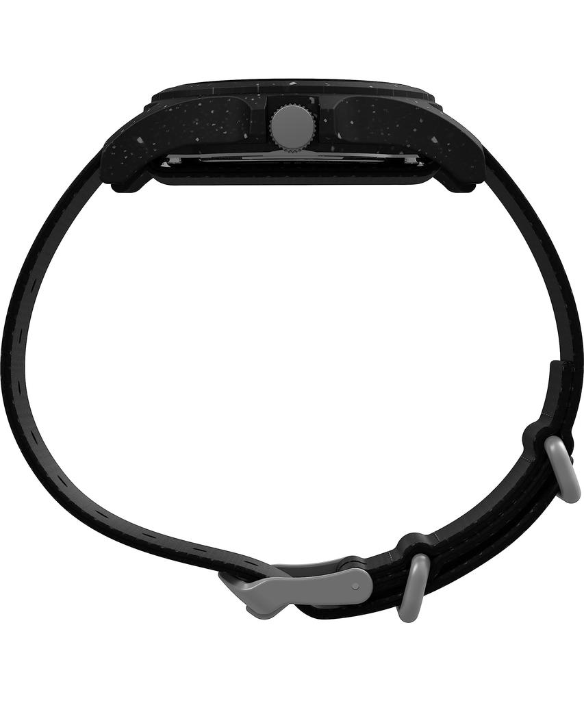 Watch Reclaim Ocean 40mm Reclaim Ocean Black Dial Recycled Plastic Mineral Glass Quartz 3 ATM Water Resistant 40MM Watch TW2V81900 Black [TIMEX]