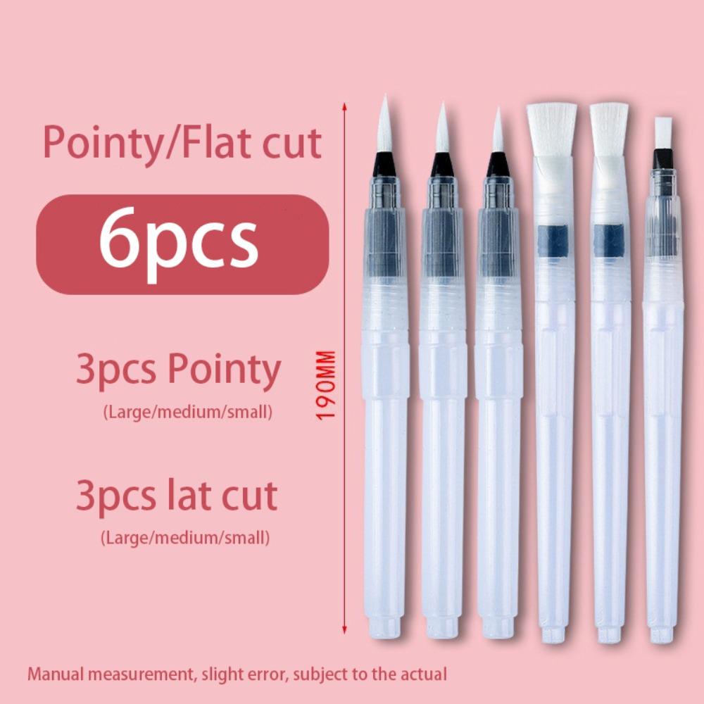 Easy To Use Refillable Paint Brush Water Pen Soft Watercolor Brush Ink Pen Beginners