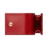 Gucci Marmont Gold Label Logo Leather Charm Key Case Wallet Women's Red