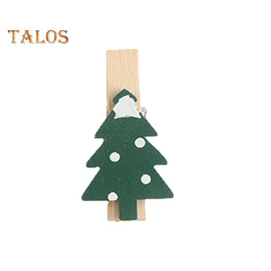 50 шт. деревянных зажимов, мини-прищепок, маленьких, изысканных, с рисунком снежинок, деревянных зажимов для подвешивания рождественских открыток, фотографий, поделок, красных, зеленых, крошечных зажимов с