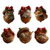 2D Forest Animal Acorn Ornaments Cozy Pine Cone Animal Christmas Ornaments Woodland Creature Acrylic Hanging Decoration for Home Party Decor