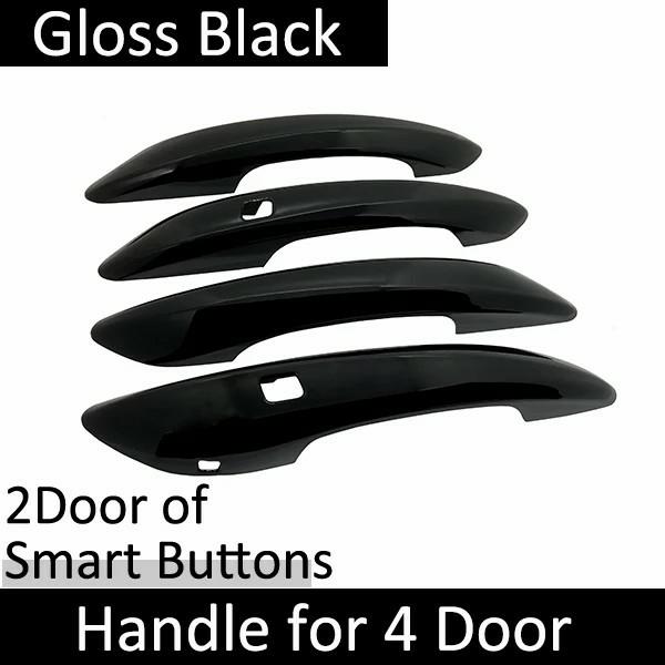 For Hyundai i20 Accessories BC3 BI3 MK3 Bright Black Door Handle Cover Trim Set Car Styling Protective Stickers