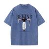 Фушигуро Тодзи Магическая битва Washed T Shirt Манга Футболка Мужская Женская Уличная Футболка С коротким рукавом Хлопок Свободная Футболка Одежда