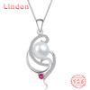 Линдон Стерлингового Серебра 925 Классическое Женское Ожерелье Кулон Циркон Модный Подарок