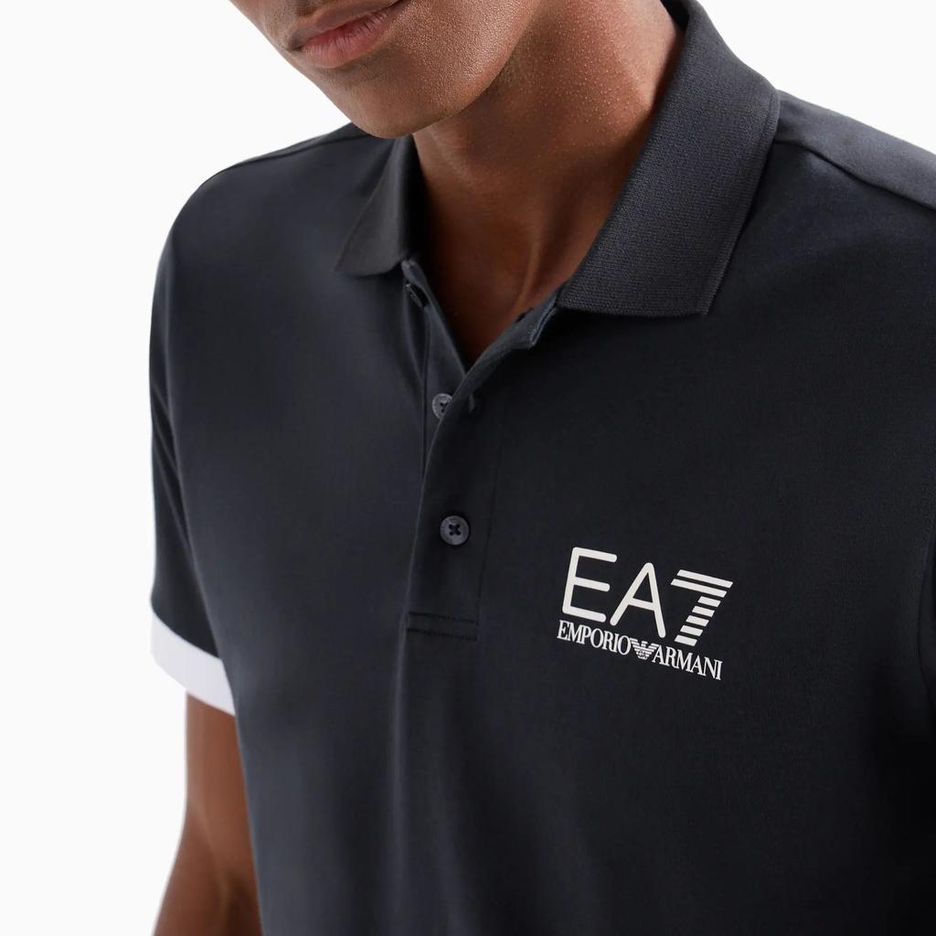 EMPORIO ARMANI EA7 SS24 Polo Shirt Men's Midnight Blue 3DPF03-PJ02Z-1578