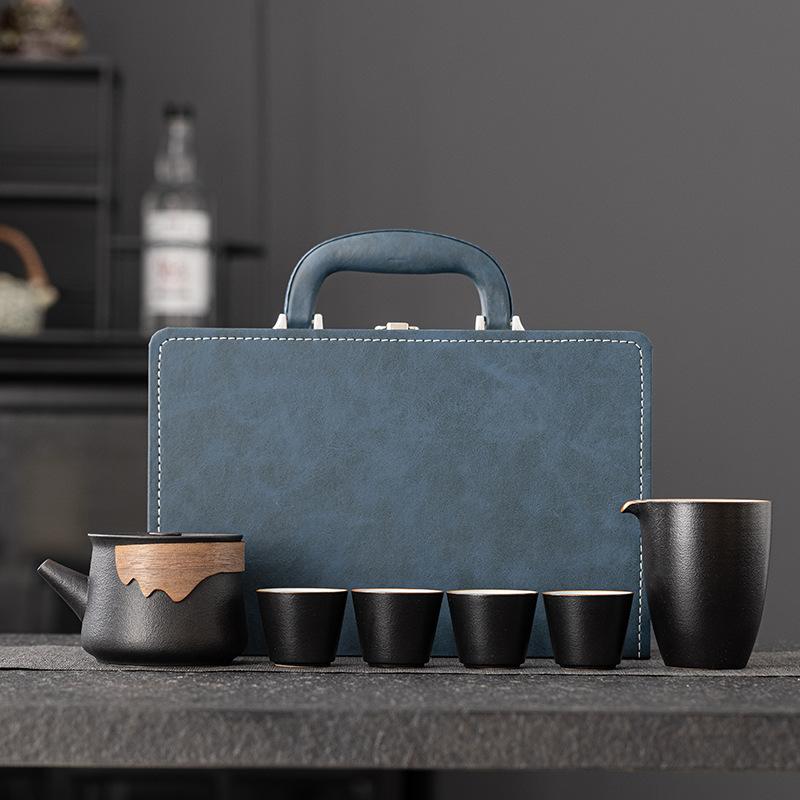 Portable travel tea set, gift box set, company banking activities, business gifts for customers, Mid-Autumn Festival gifts
