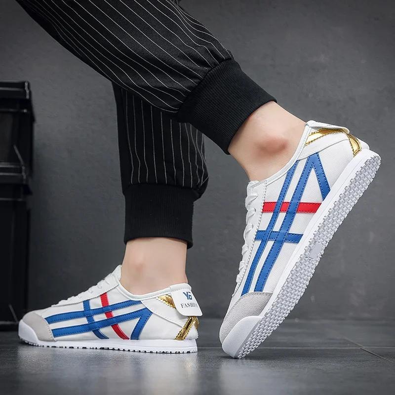 Обувь для мужчин, дышащая спортивная обувь на шнуровке с плоской подошвой, мягкая подошва, прогулочная обувь, классические кроссовки Forrest Gump для бега