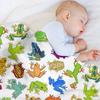 Красочное одеяло с лягушками, многоразовое, прочное, мягкое, для всех сезонов
