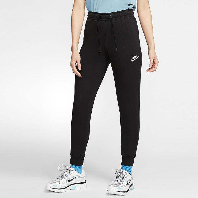 Nike Повседневные спортивные брюки с логотипом сплошного цвета, женские брюки черного цвета BV4100-010