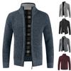 And Winter Men's Fashion Loose Cardigan Warm Lapel Hooded Jacket Sweater