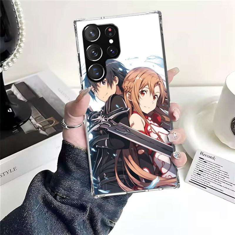 Аниме Sword Art Online SAO Мягкий чехол для телефона для Samsung Galaxy S22 S23 S24 S25 Edge S26 Ultra S20 FE S21 Plus + Fundas Coque Gala