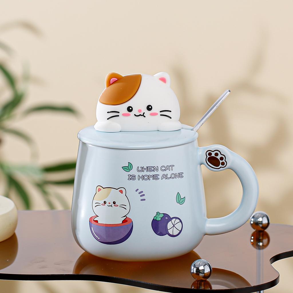 Creative Three Dimensional Cat Mug Cute Cat Mug Cartoon Ceramic Cup Home Office Gift Cup Souvenir