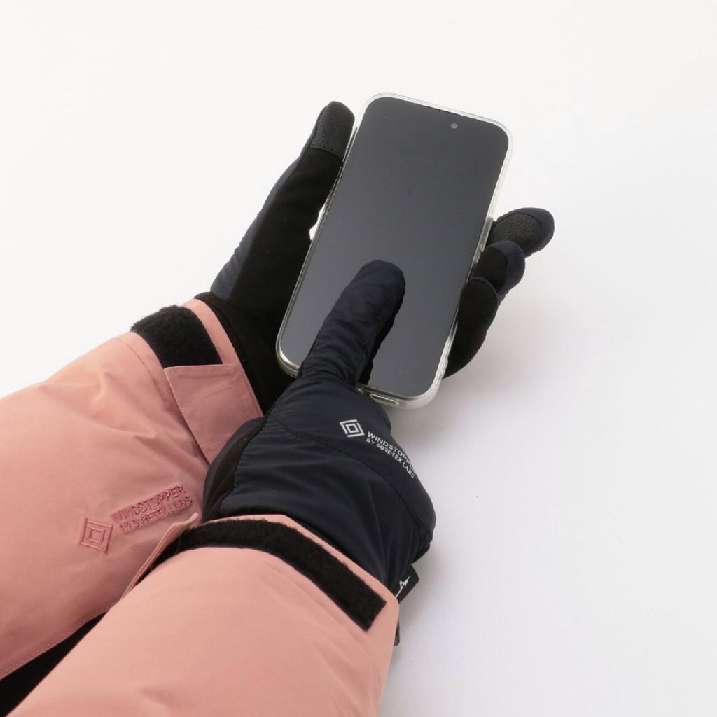Перчатки WINDSTOPPER Breath Thermo (Совместимость с сенсорным экраном) [Унисекс] B2JYC575 09 Черный Размер унисекс S