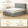 King Size Ottoman Bed Frame With Front Drawer Grey