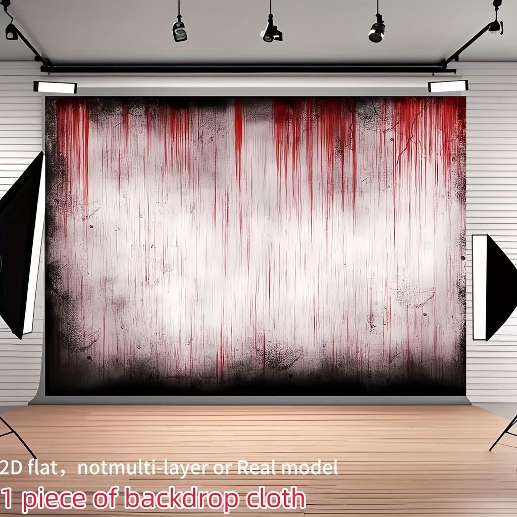 2D plane 1 piece 2D photography backdrop cloth Halloween zombie-themed party with a red blood drop backgroundzyc
