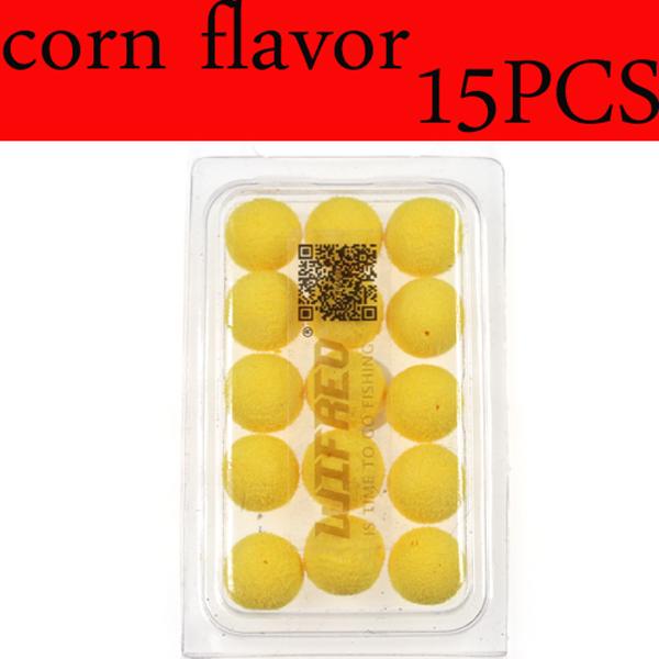 15PCS/30PCS 12mm Carp Fishing Pop Ups Boilies Baits Corn Apple Strawberry Sweet Potato Flavor Carping Bait