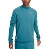 Nike T Shirts Men's Blue Stand Collar Moderate Straight Fit (Unisex) T-Shirts DV9298 379