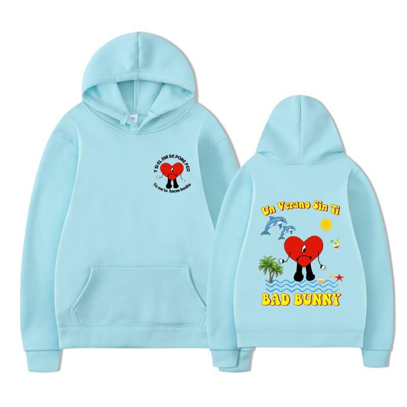 Bad Bunny Un Verano Sin Ti Hoodie Men Women Casual Graphic Sweatshirt
