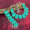 Arizona Turquoise Gemstone 925 Solid Sterling Silver Bracelet & Necklace, Handmade Wonderful Gemstone Jewelry Set Turquoise Jewelry For Her