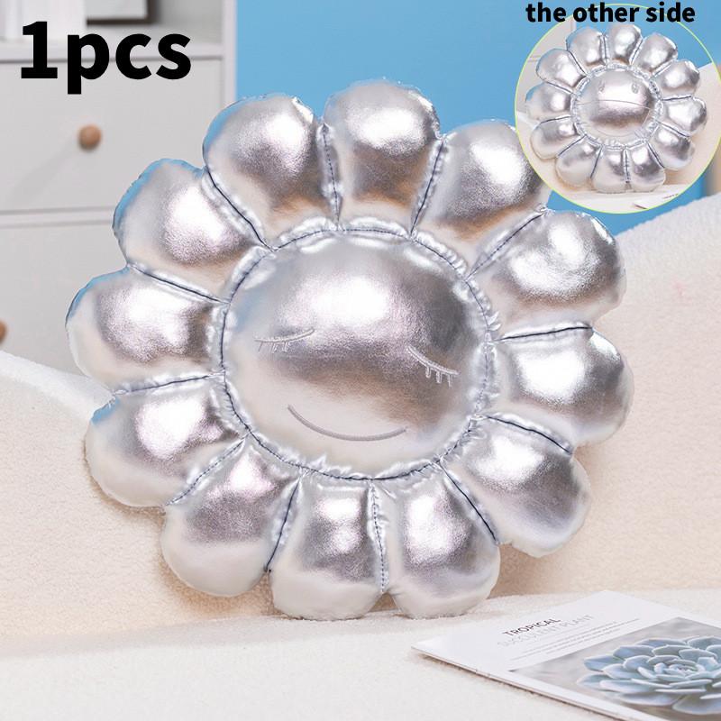 Murakami Takashi Ohana Hatake Shiny Sunflower Chair Cushion For Students And Nursery Seating