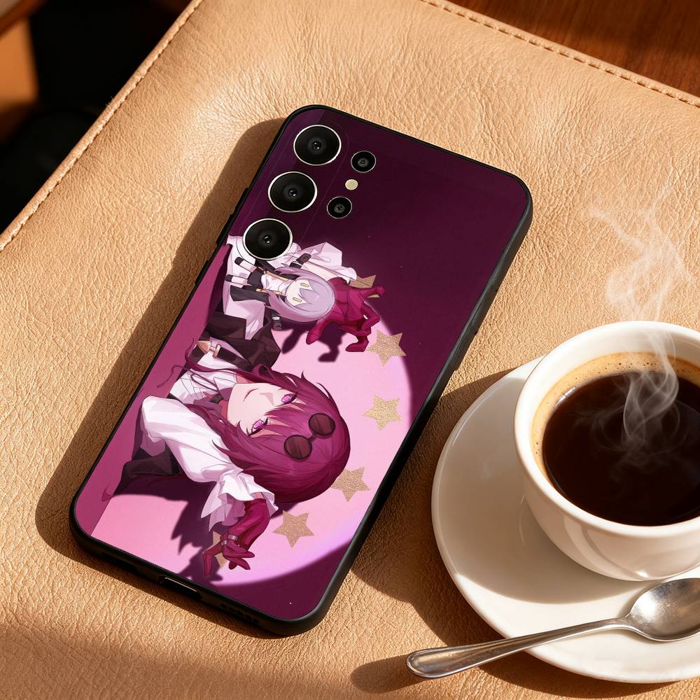 Чехол для телефона Honkai Star Rail Игра Кафка Для Samsung S26, S25, 24, 23, 22, 30, 21, 10, 9, Ultra, Plus, Lite, Черный Мягкий Чехол