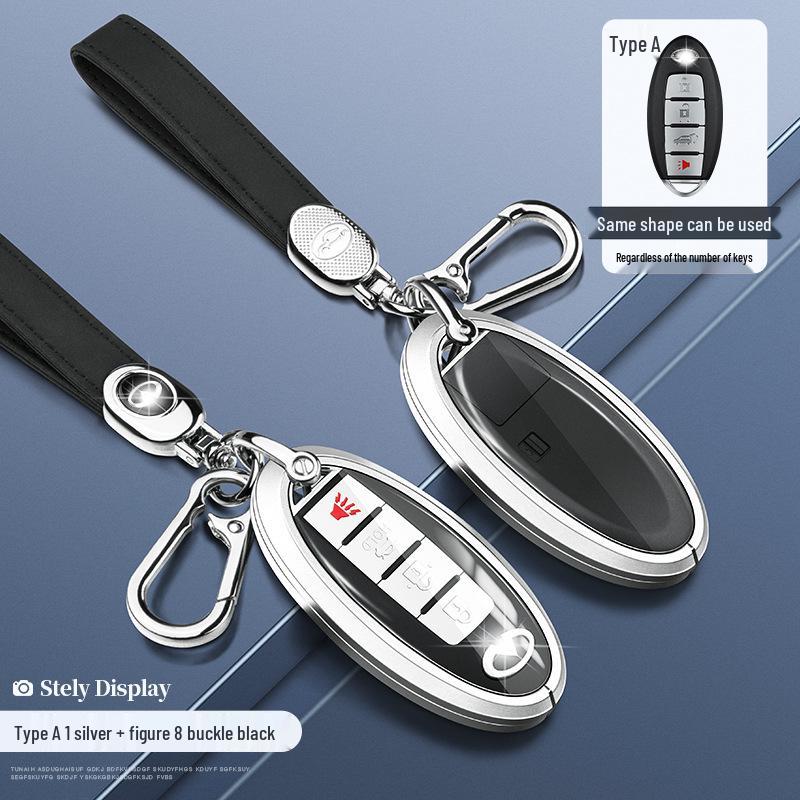 Чехол для ключа Infiniti QX50/QX60/QX70L: Стильный унисекс чехол для пульта с пряжкой